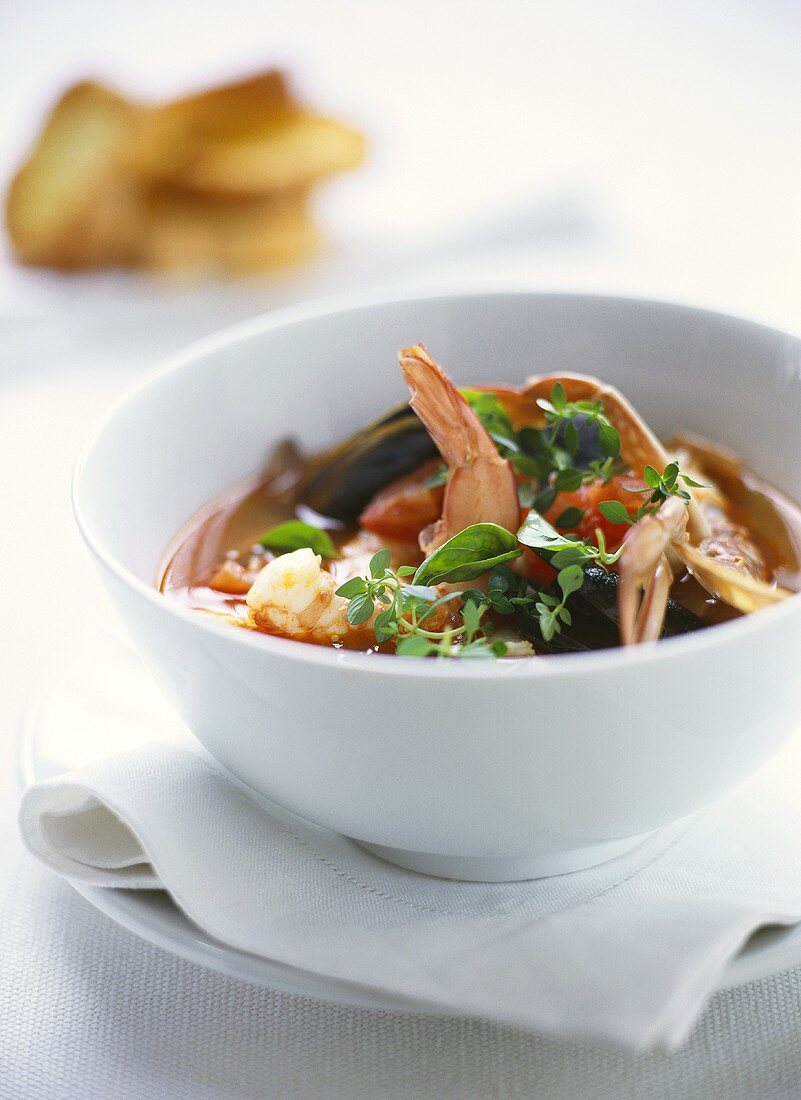 Provencal seafood soup