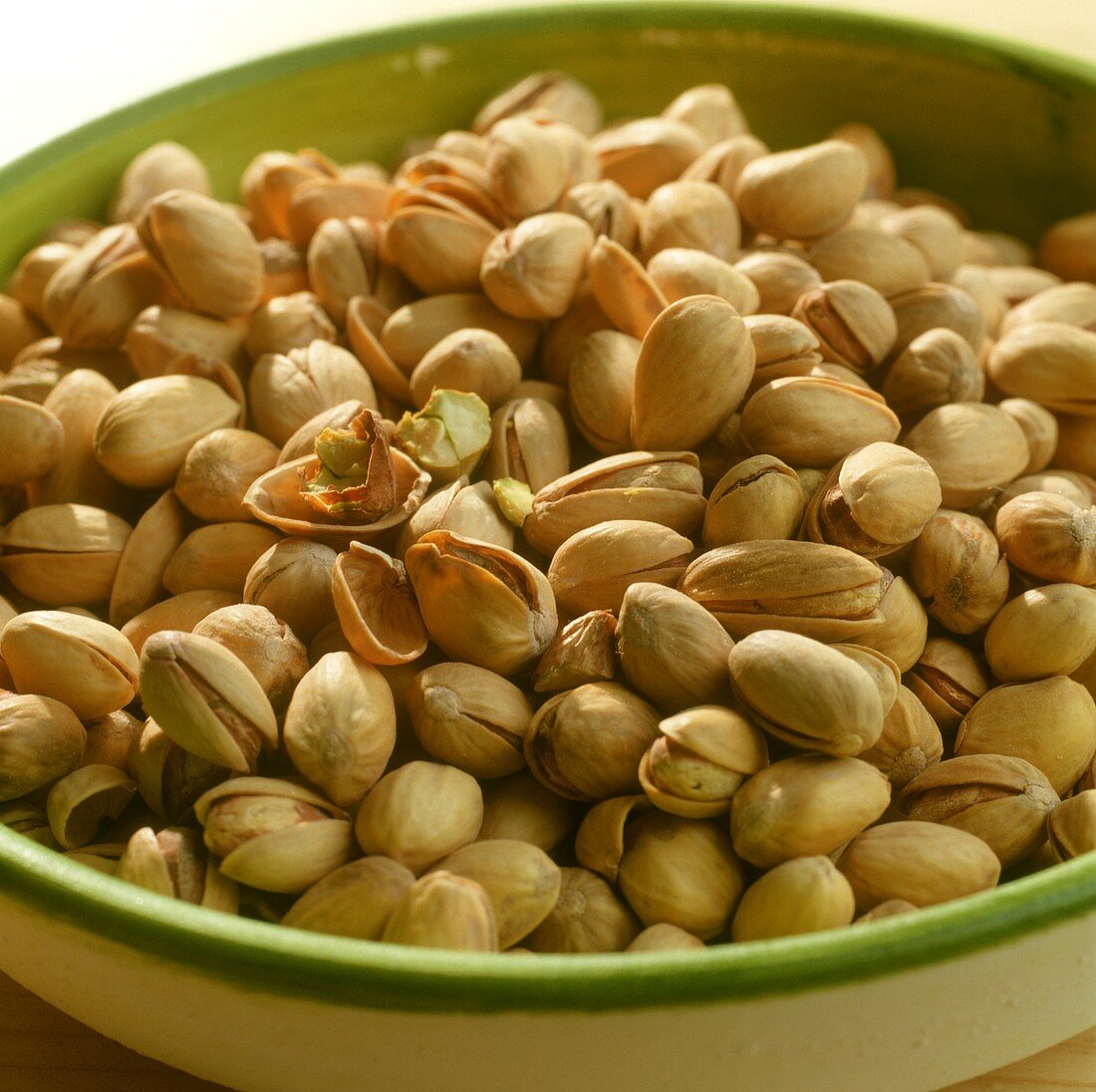 Pistachios in bowl