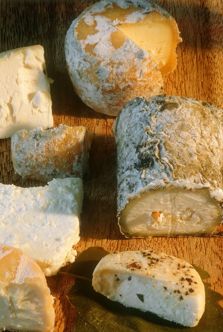 Various French soft cheeses