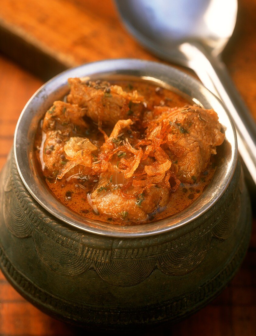 Achar korma (lamb stew), Andhra Pradesh, India