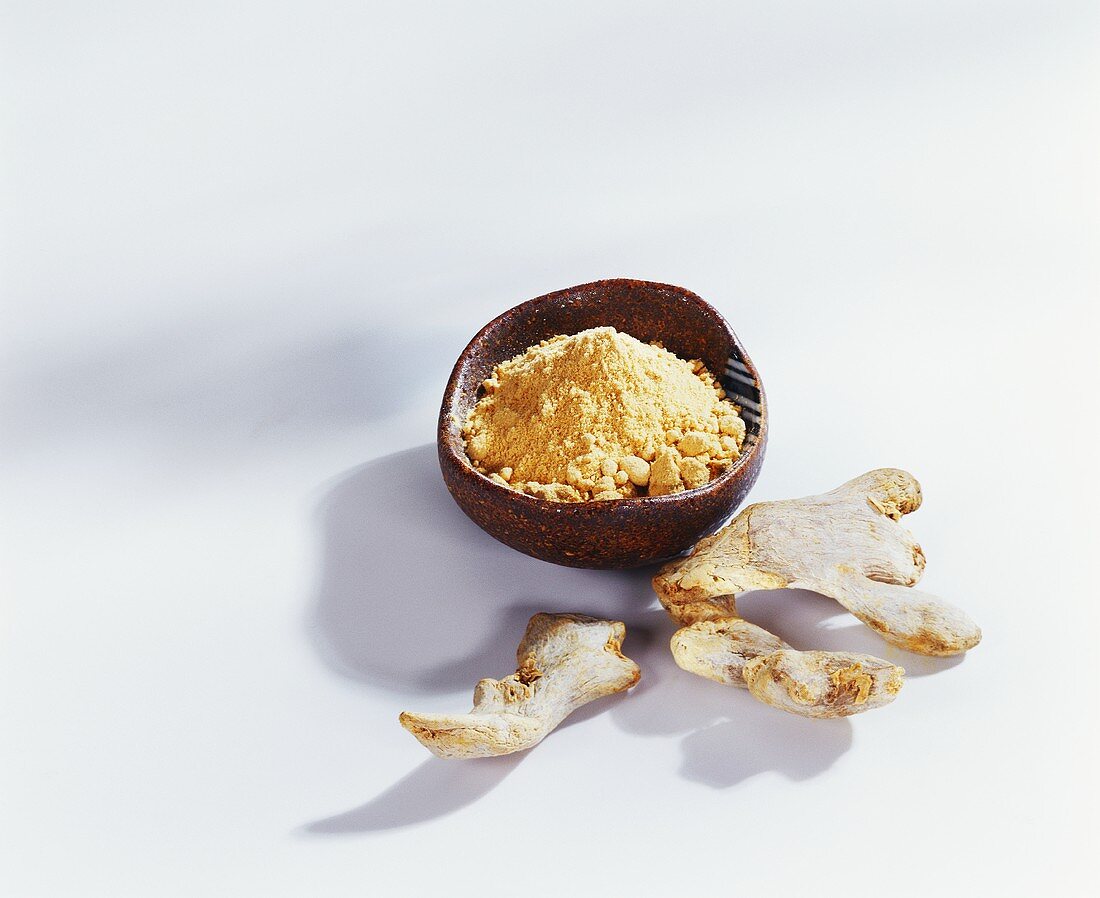 Ginger, dried and ground