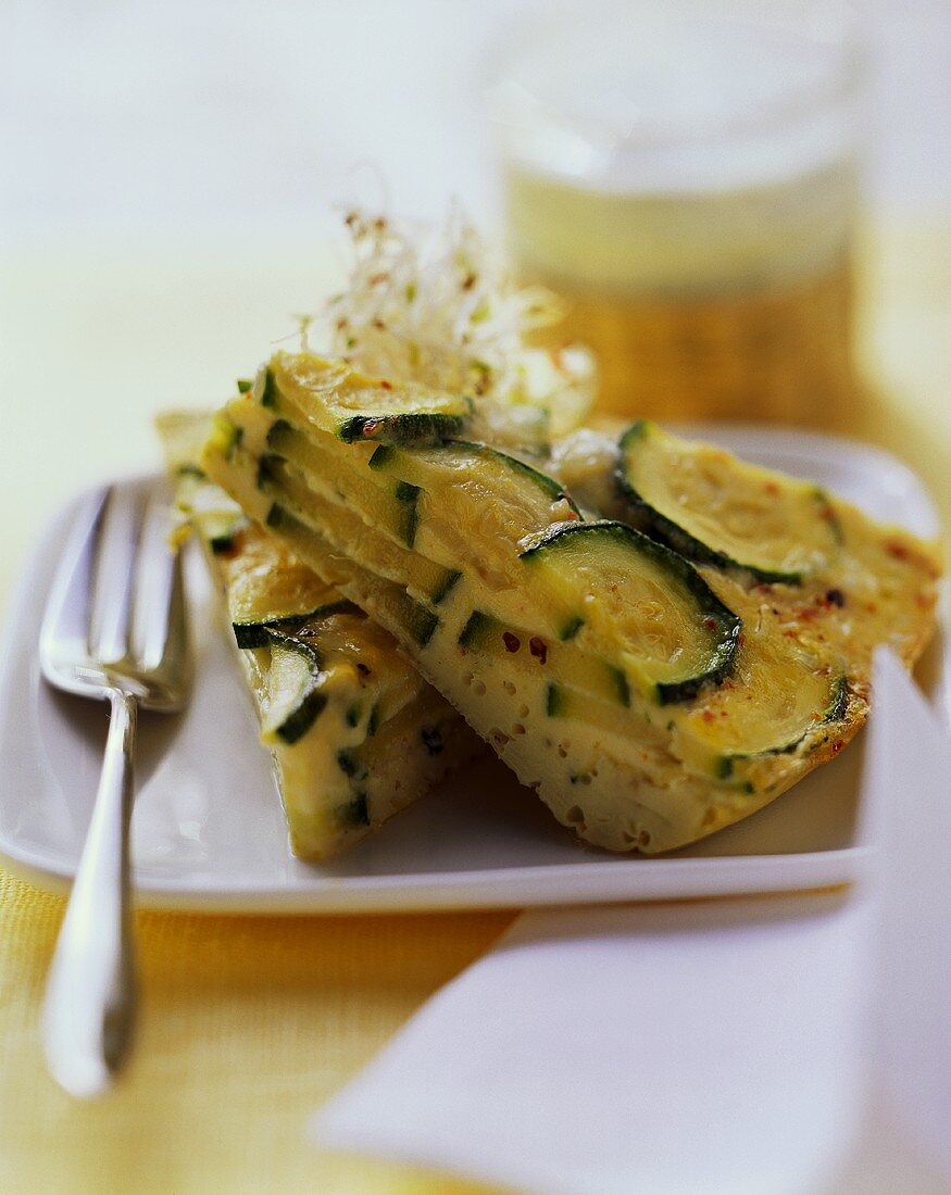 Frittata with courgettes