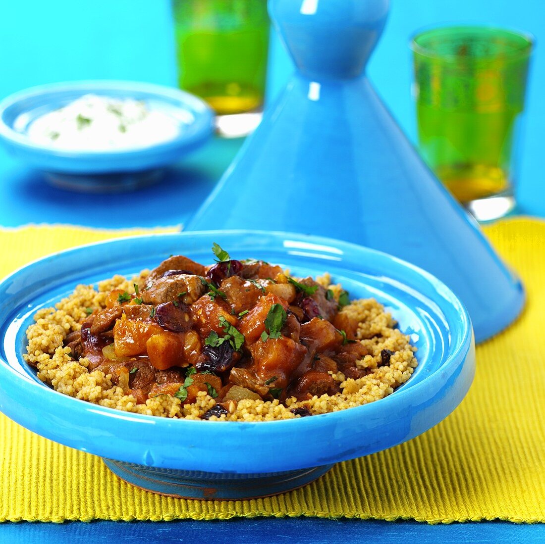 Couscous mit Fleisch und Gemüse