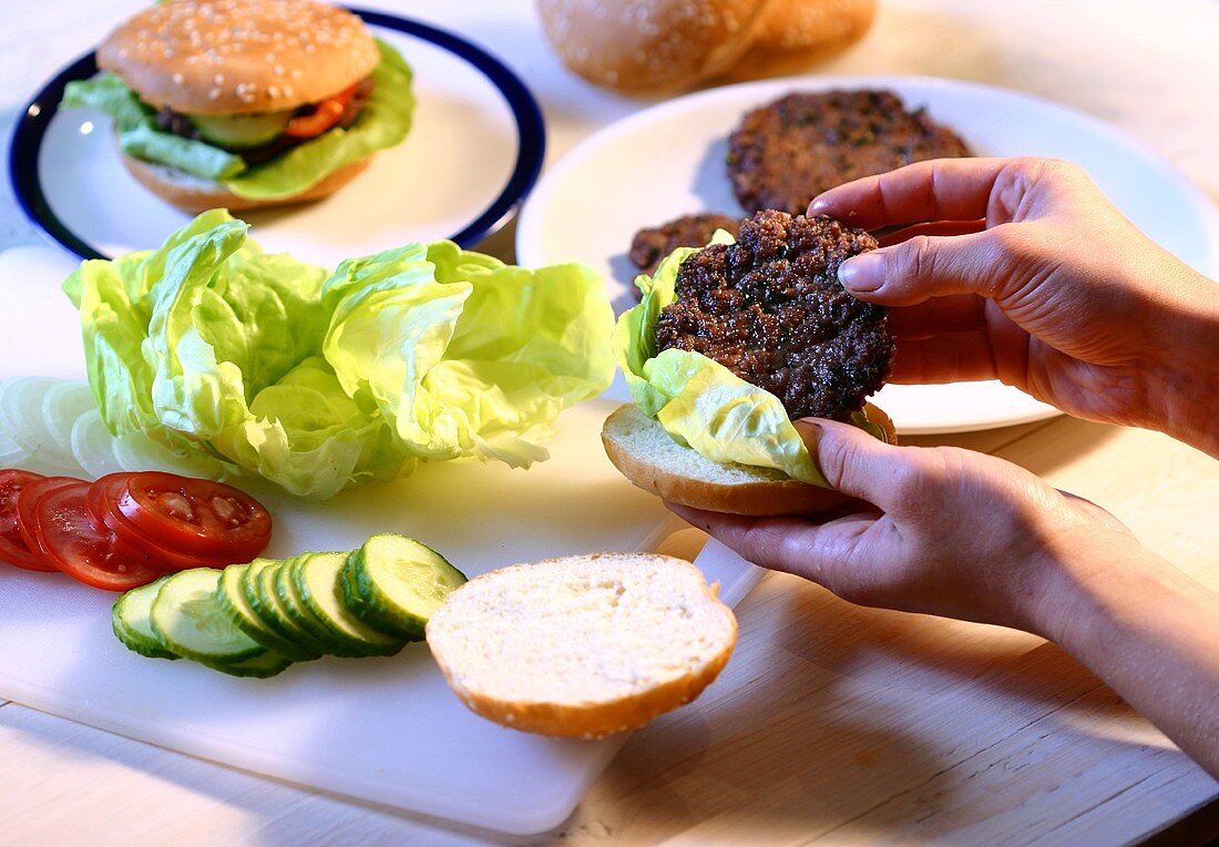 Making hamburgers