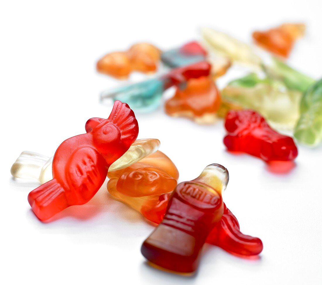 Coloured jelly figures by Haribo