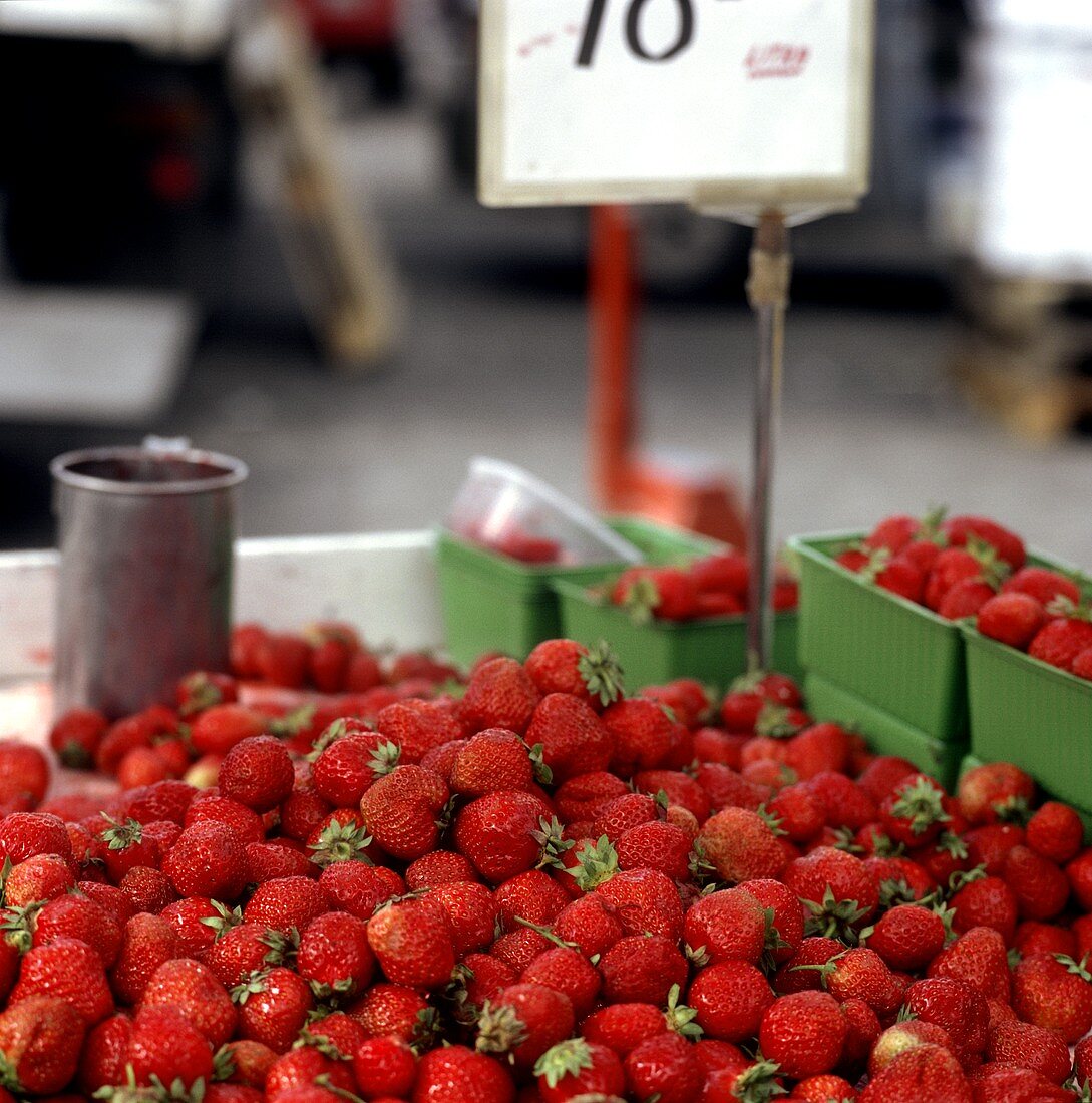 Erdbeeren auf dem Markt