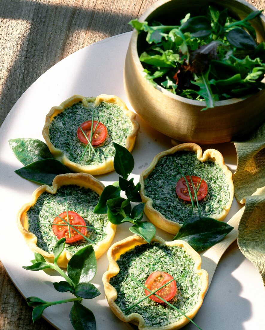 Herb tartlets