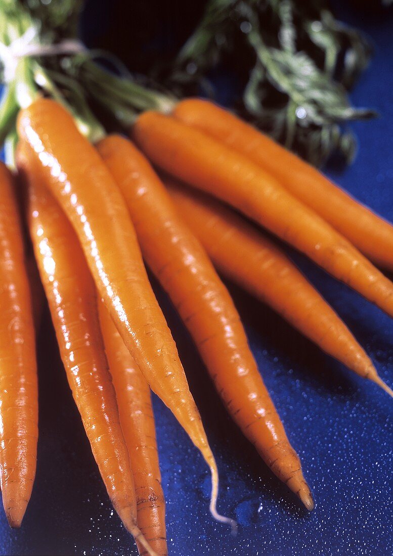 A Bunch of Freshly Washed Carrots