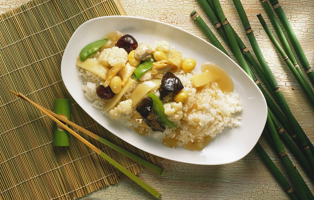 Reisgericht mit Gemüse