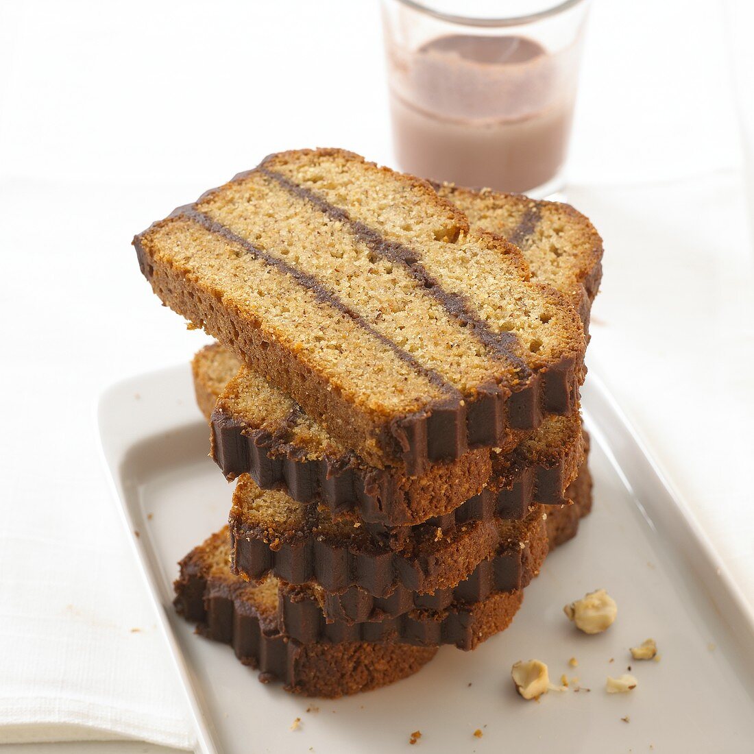 Zwiebackkuchen mit Schokolade