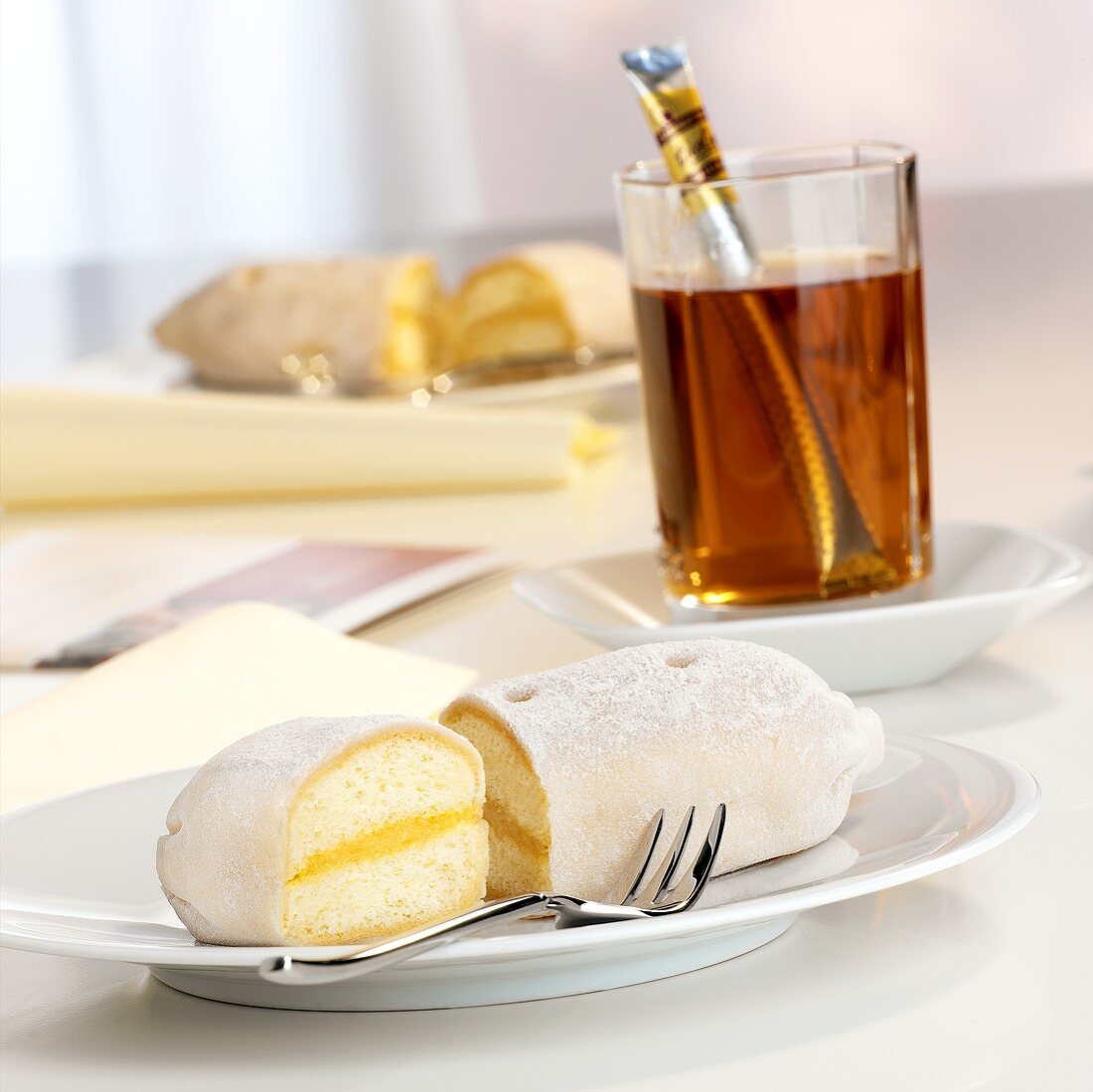 Marzipan potato with punch filling
