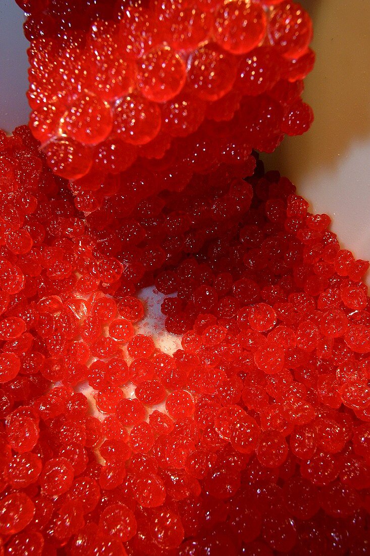 Herstellung von roten Fruchtbonbons
