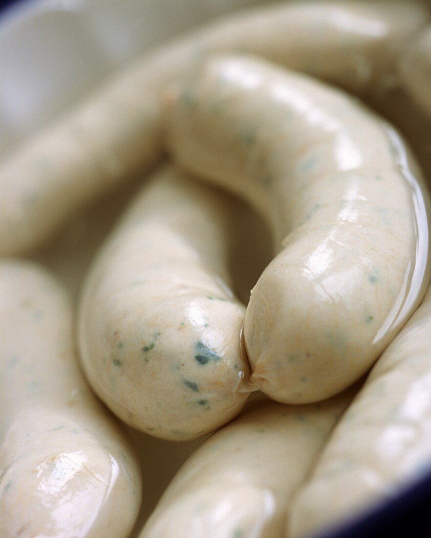 White sausages in water