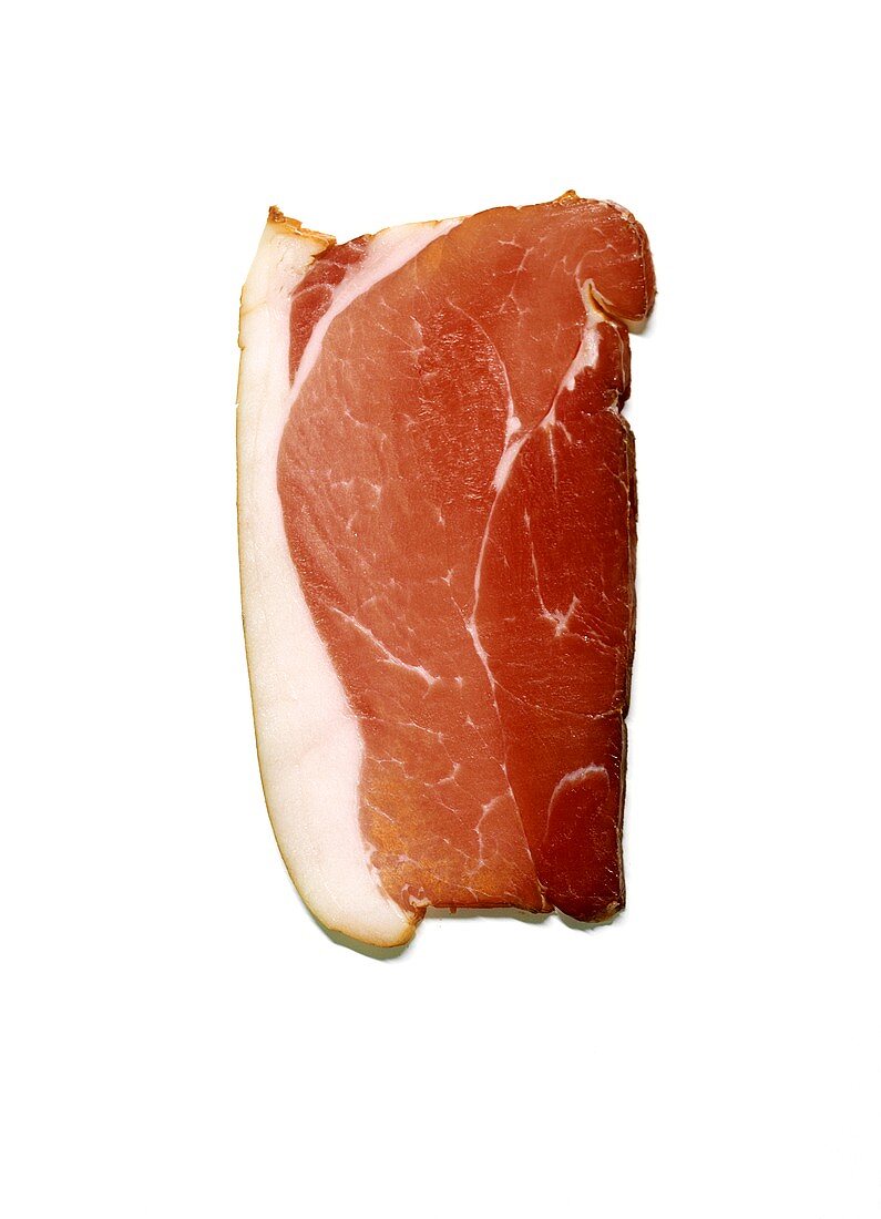 A slice of Westphalian ham 