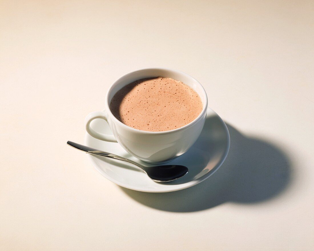 A cup of hot chocolate