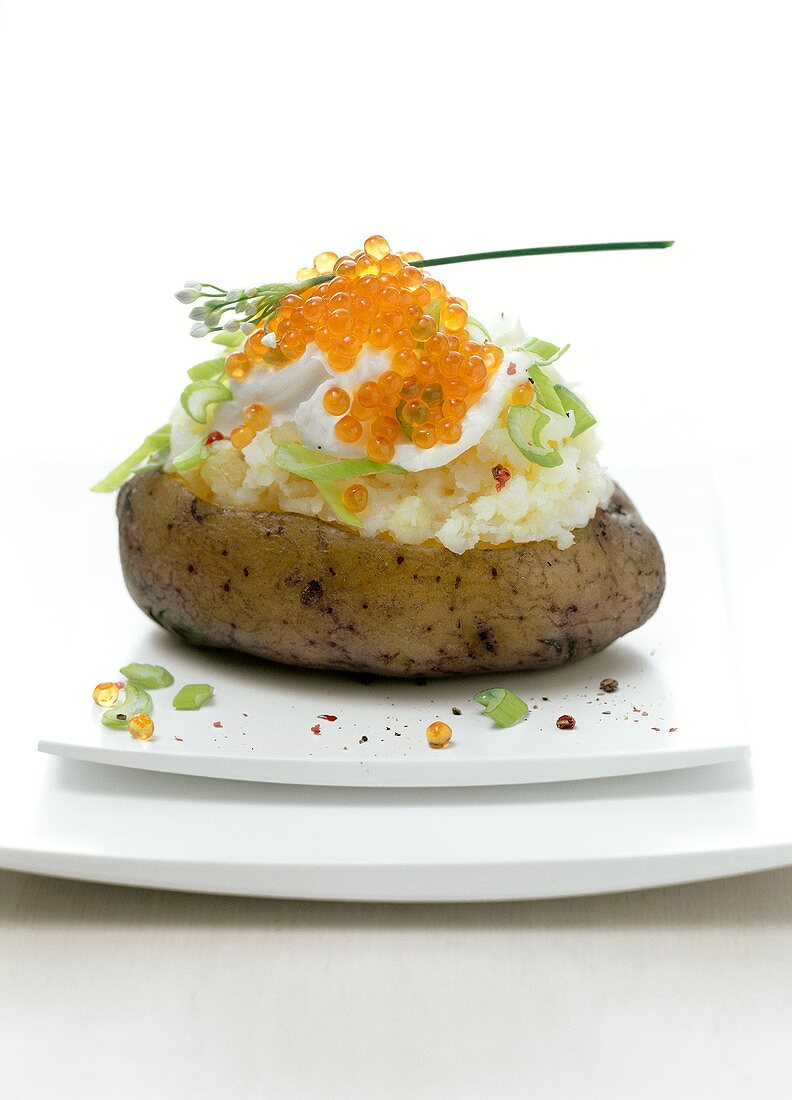 Baked Potato with Caviar