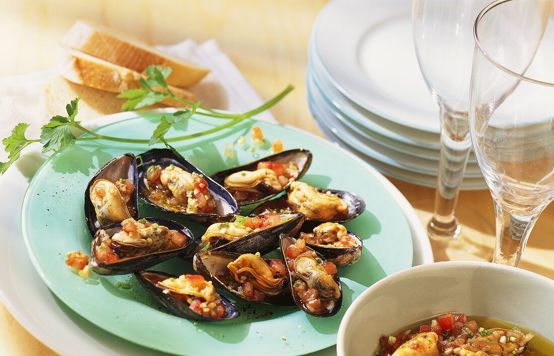 Mussels in tomato vinaigrette