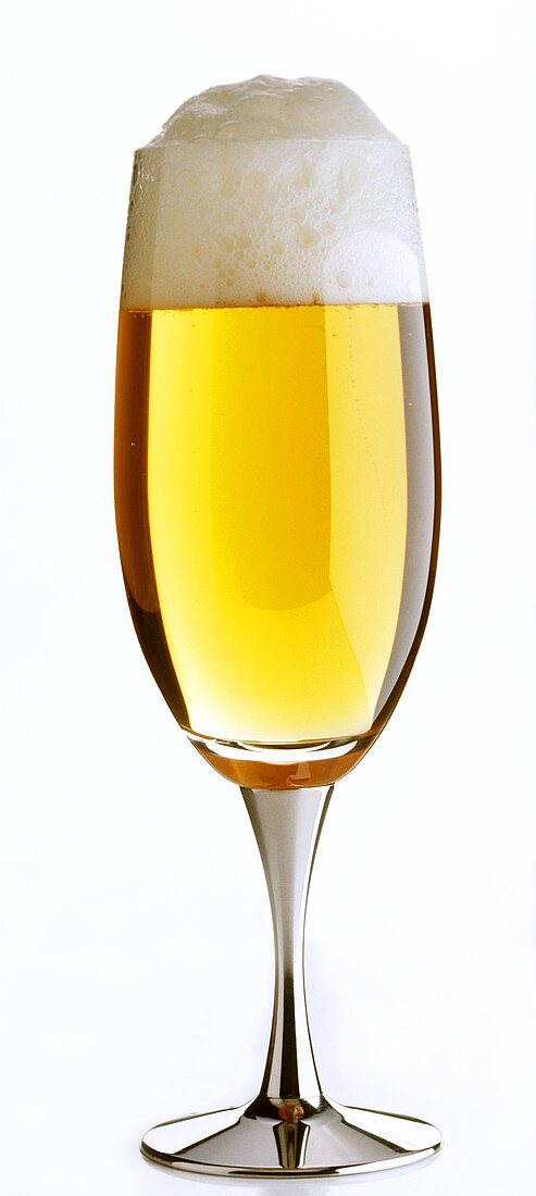 A glass of non-alcoholic beer