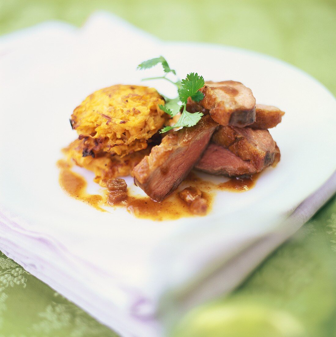 Duck breast with rösti