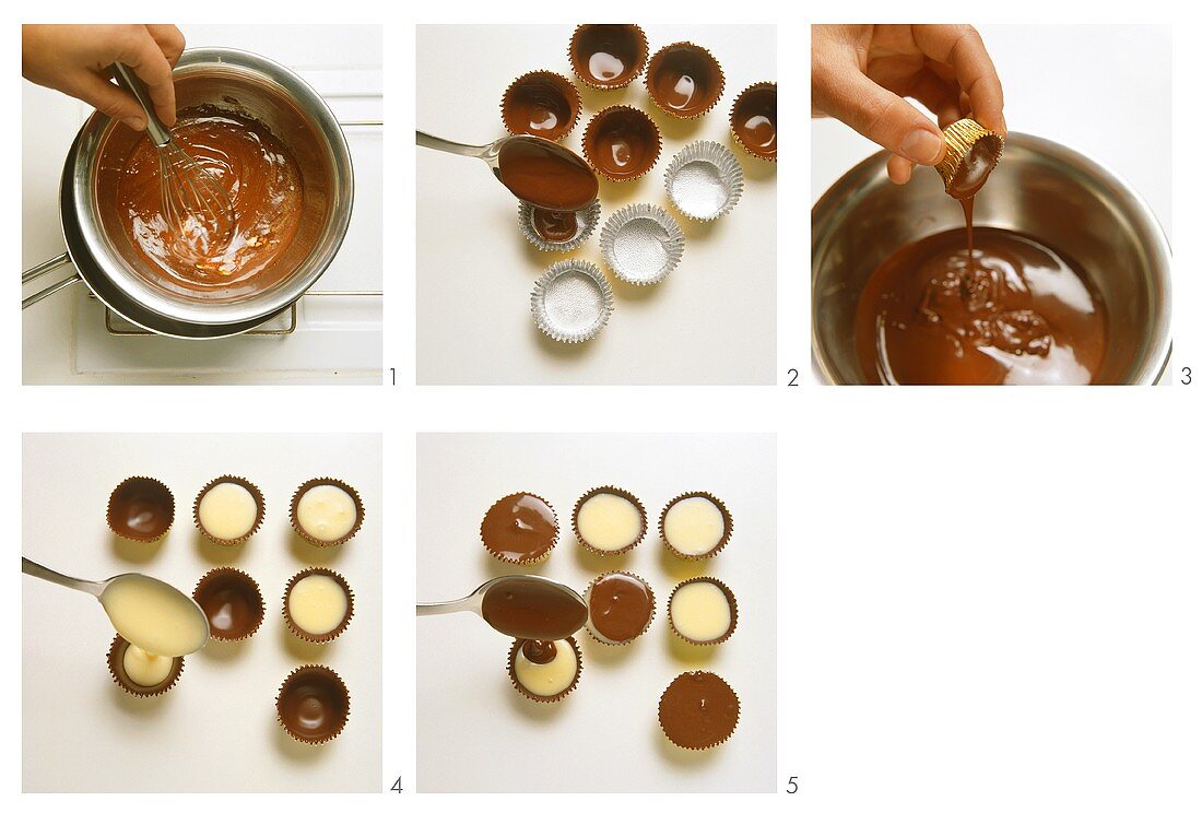 Herstellung von Schokoladenglasur