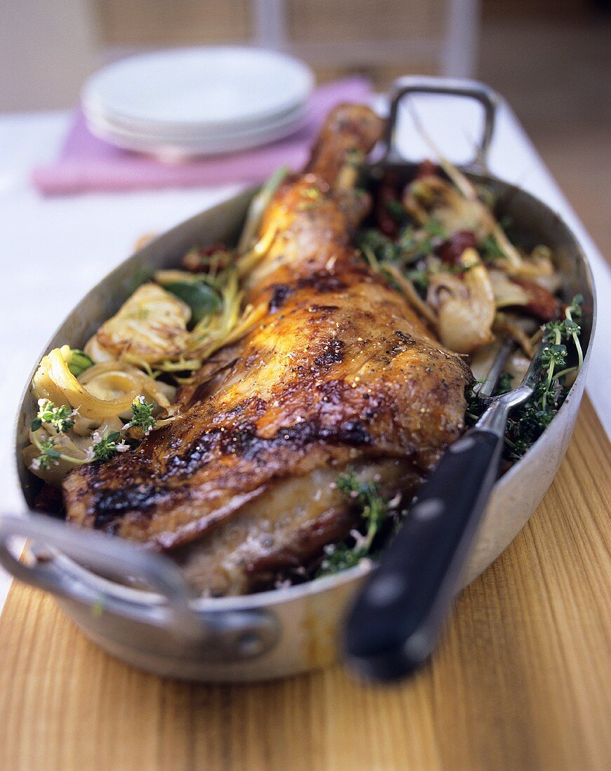 Braised shoulder of kid with fennel (France)