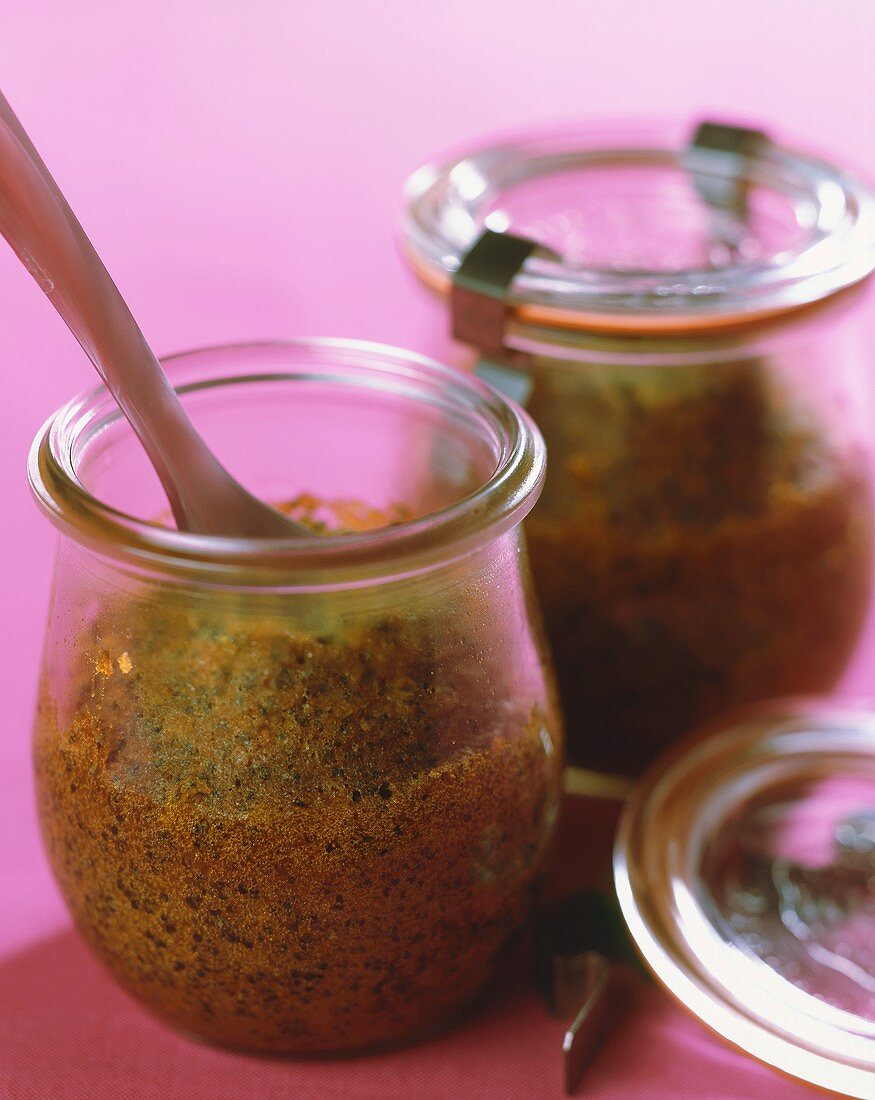 Mohnkuchen, im Glas gebacken