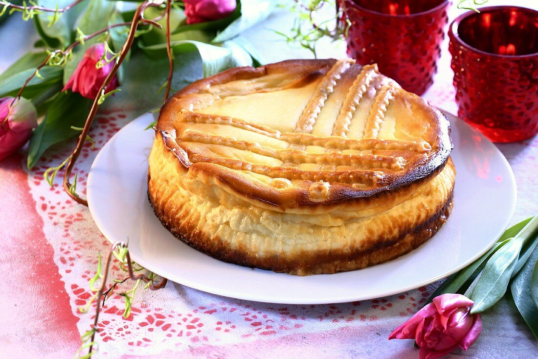 Käsekuchen zu Ostern