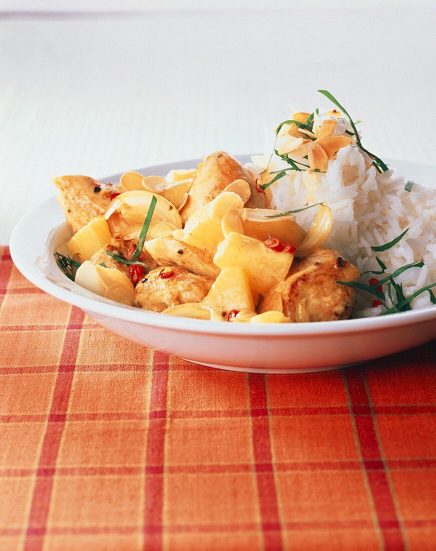 Hähnchencurry mit Ananas