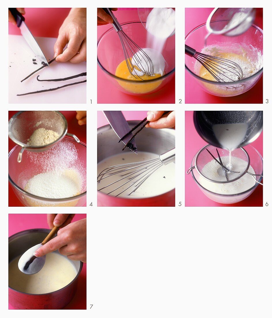 Making vanilla blancmange