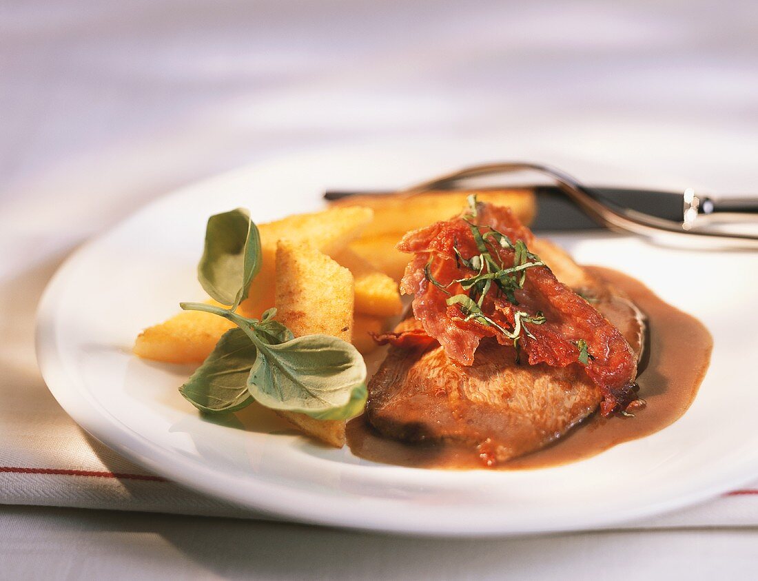 Scaloppine all'aceto balsamico (Schnitzel in Balsamicosauce)