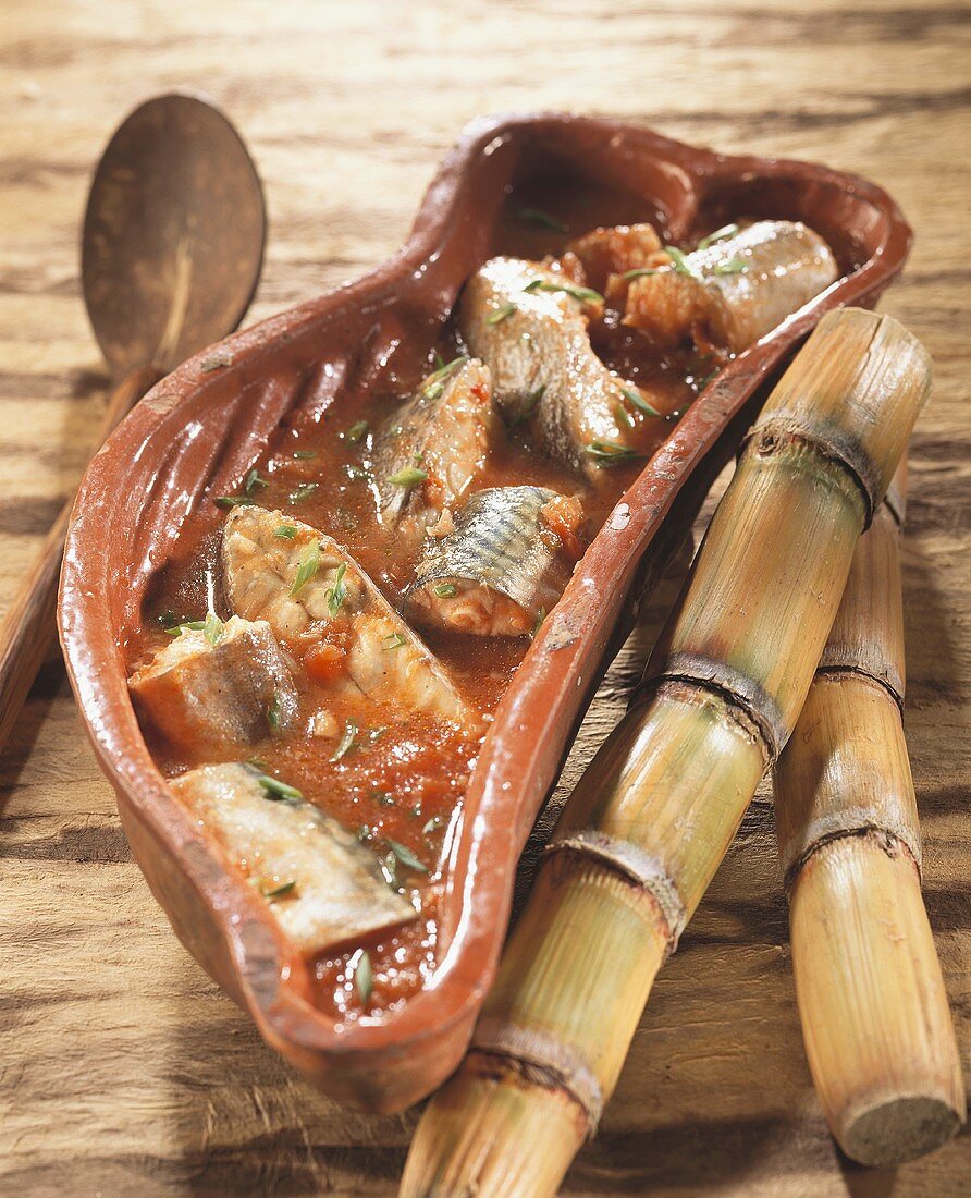 Kreolischer Fischtopf mit Tomaten