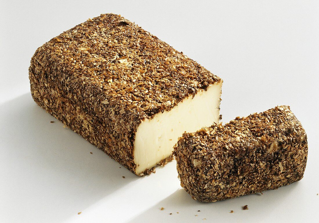 Brescianella acquavite (cheese with barley meal, Lombardy)