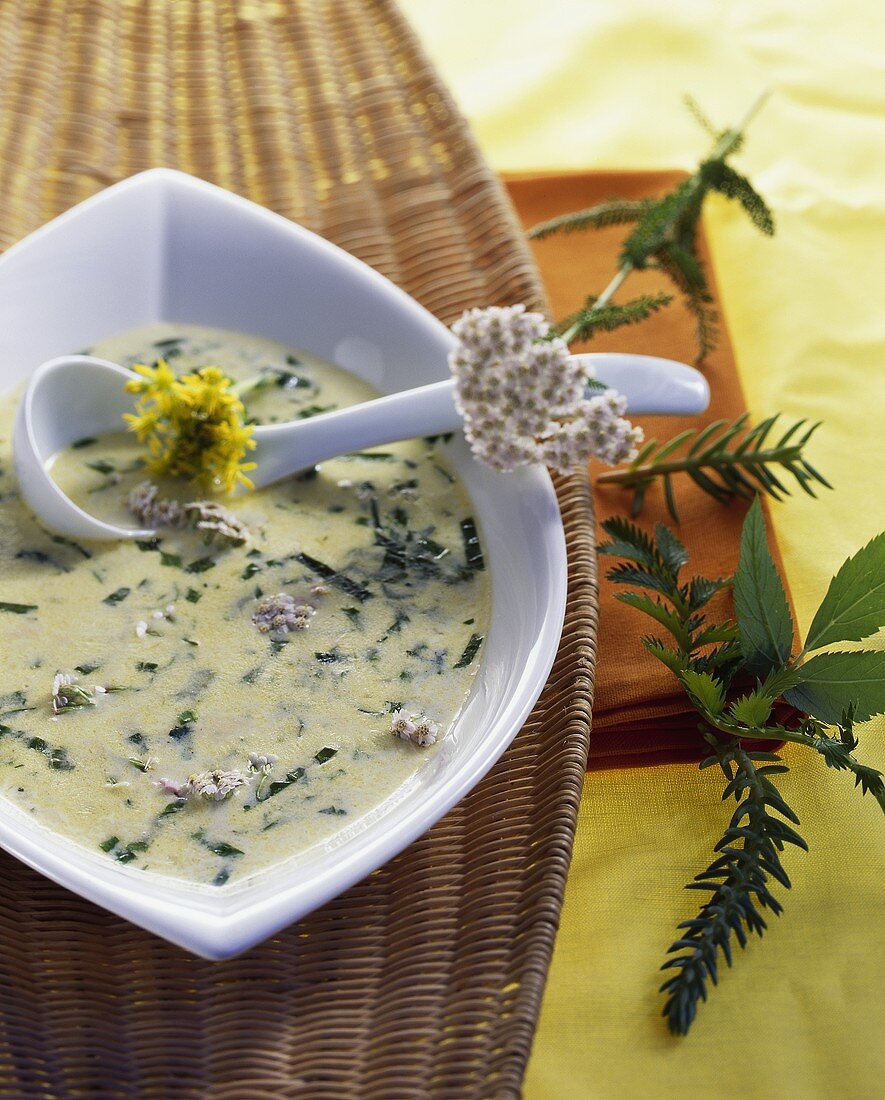 Wild herb soup (for Maundy Thursday)