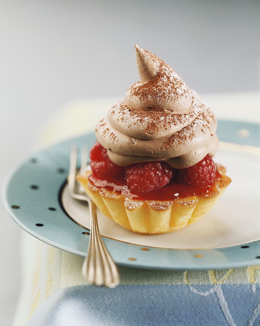 Himbeertörtchen mit Schokoladenmousse