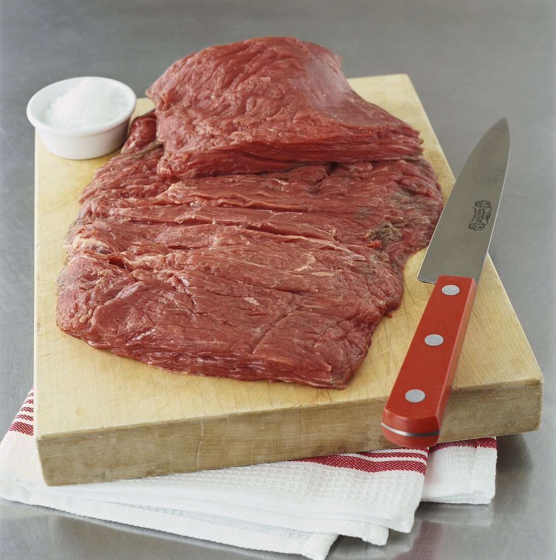 Frisches Rindfleisch, geschnitten