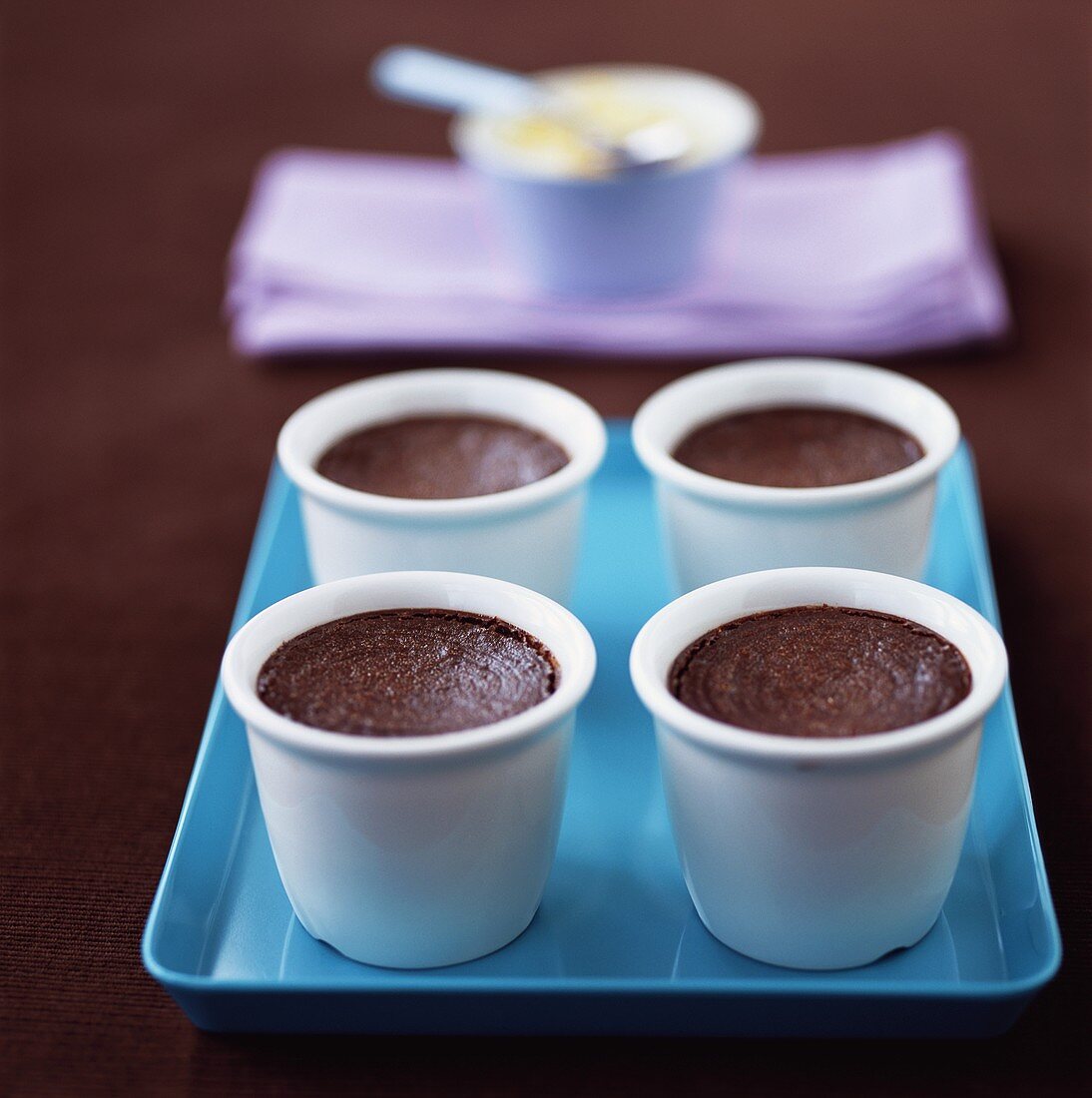 Pot au chocolate (gebackenes Schokoladenmousse)