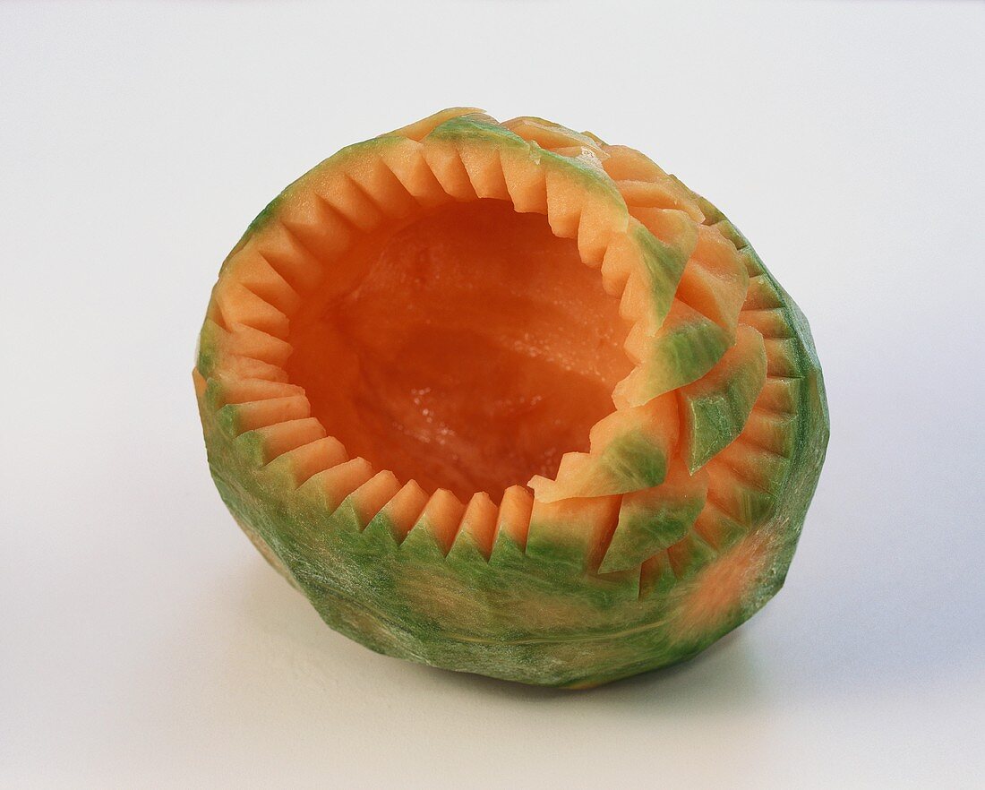 Carved melon