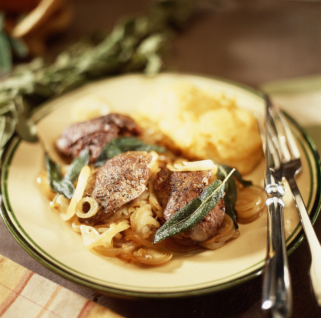 Liver with sage and onions