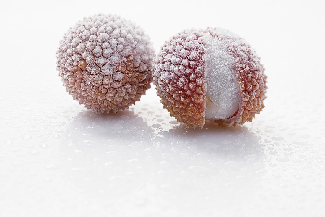 Frozen lychees