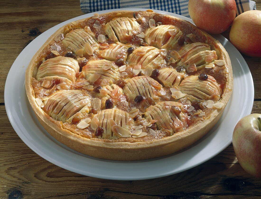 Elsässer Apfelkuchen mit Mandelblättchen