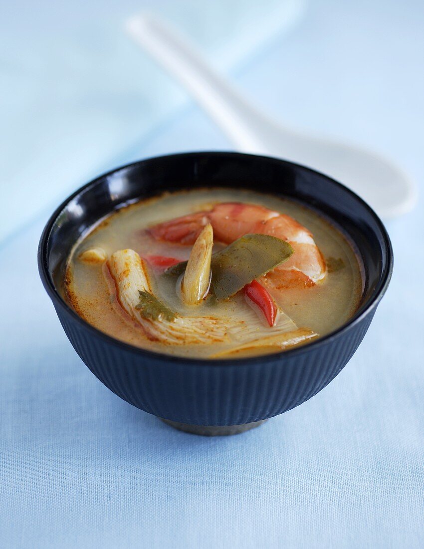 Shrimp soup from Thailand