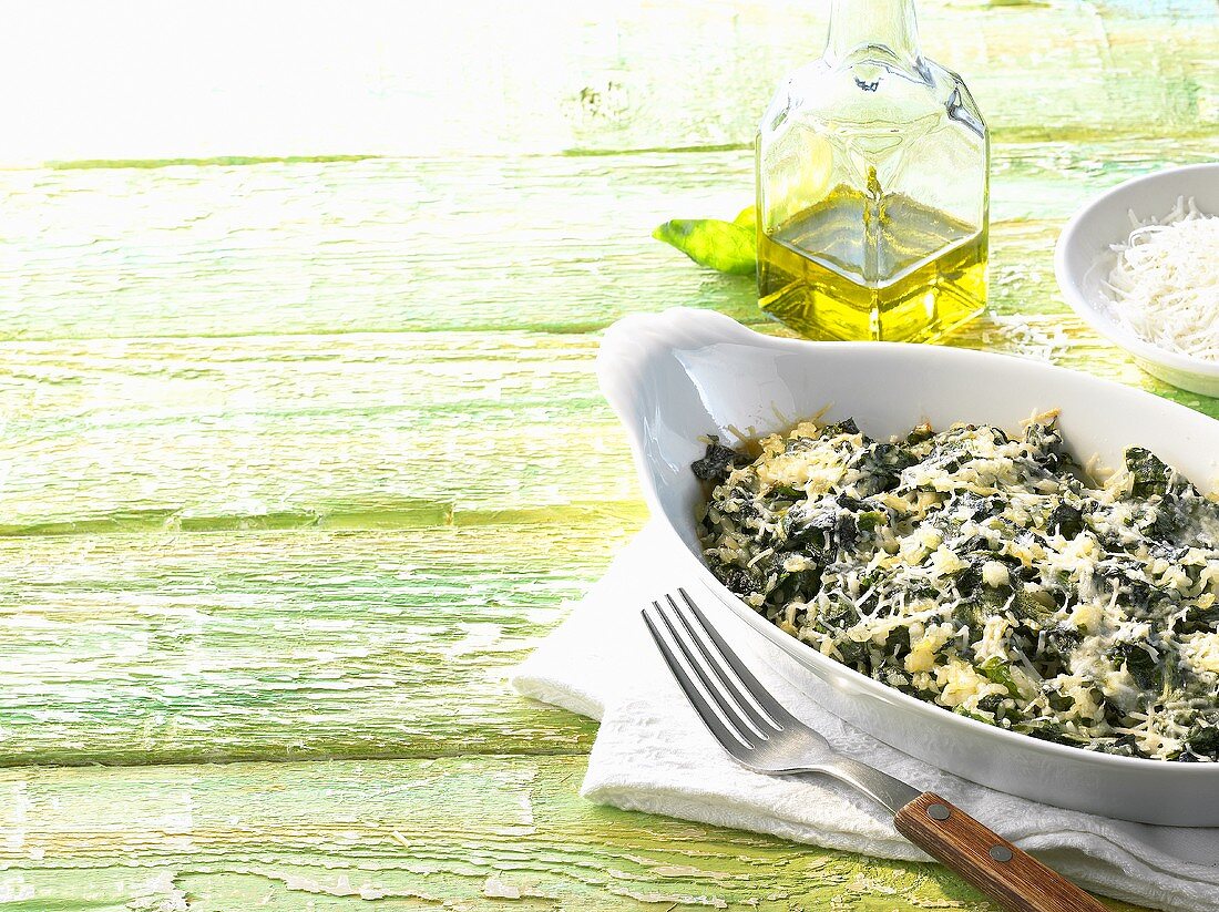 Spinach bake with cheese (Greece)