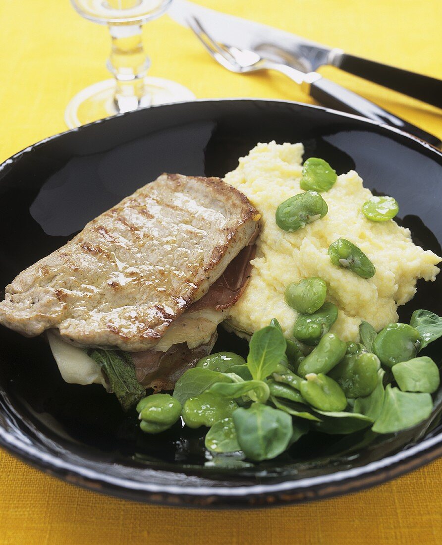 Scaloppina alla triestina (Stuffed veal escalope, Italy)