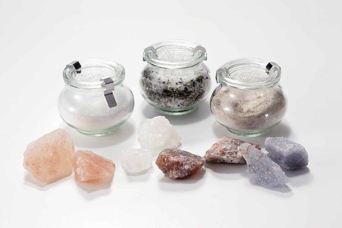 Various types of salt