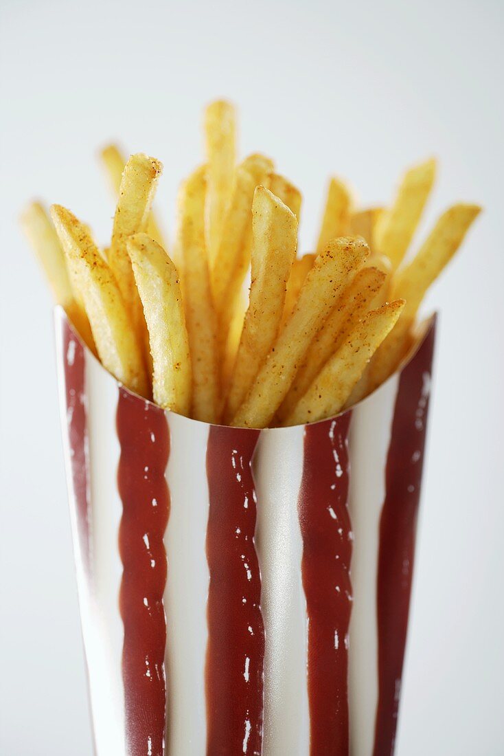 Chips in cardboard cone