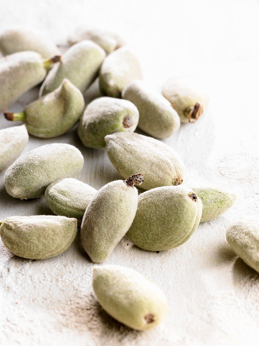 Fresh almonds