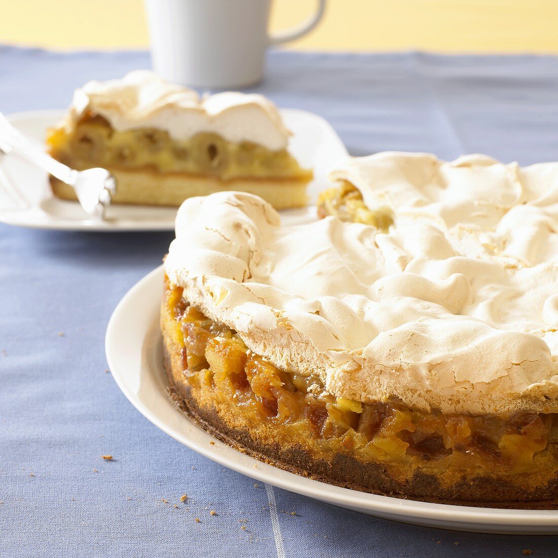 Gooseberry meringue cake