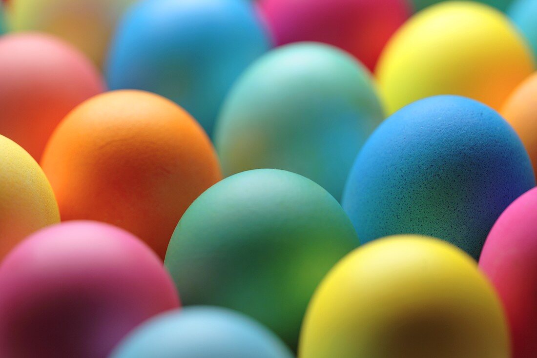 coloured Easter eggs (full-frame)