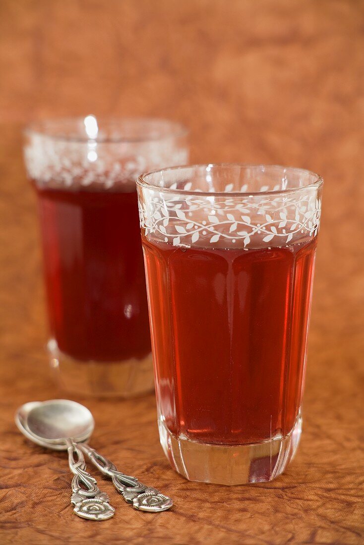 Two glasses of rooibos tea