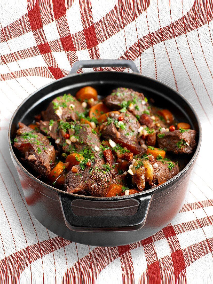 Beef stew with carrots